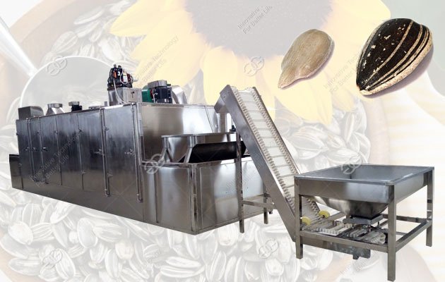 sunflower seeds baking machine 