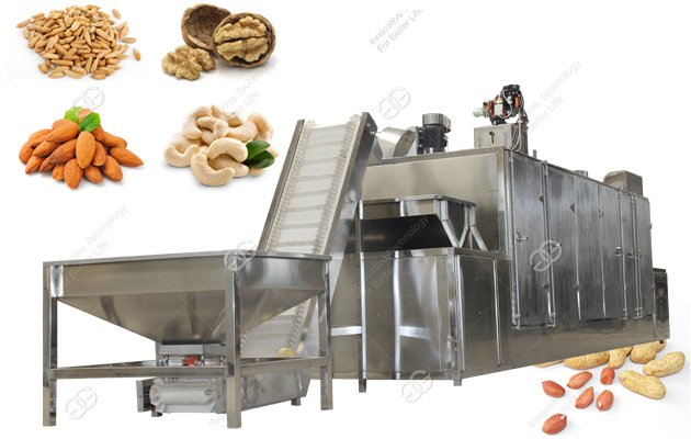 belt type peanut roasting machine