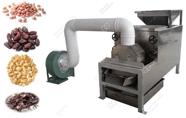 cocoa beans skin removing machine