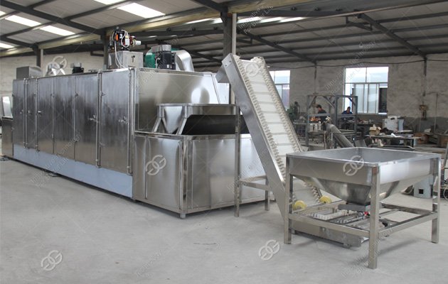 belt type peanut roasting machine